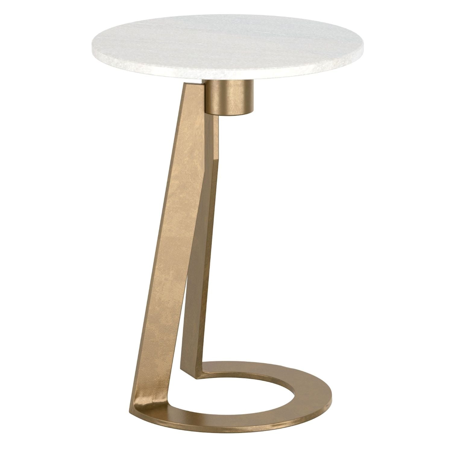 Devas Accent Table in White Marble 501-112WT