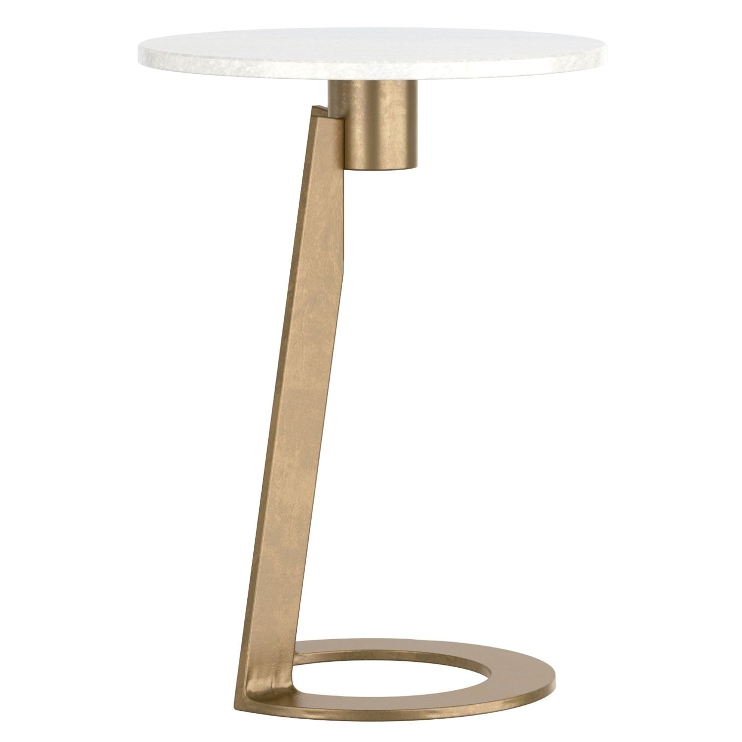 Devas Accent Table in White Marble 501-112WT