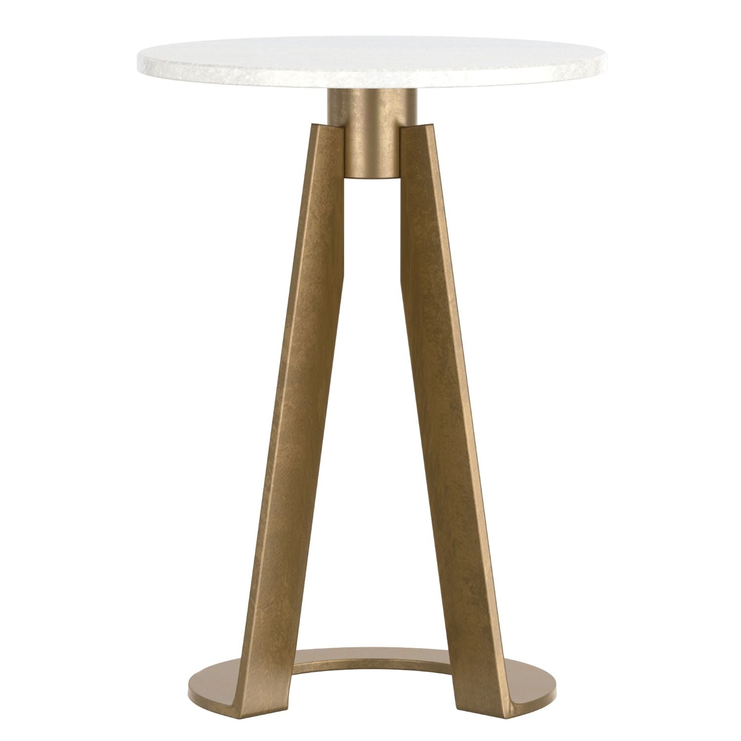 Devas Accent Table in White Marble 501-112WT