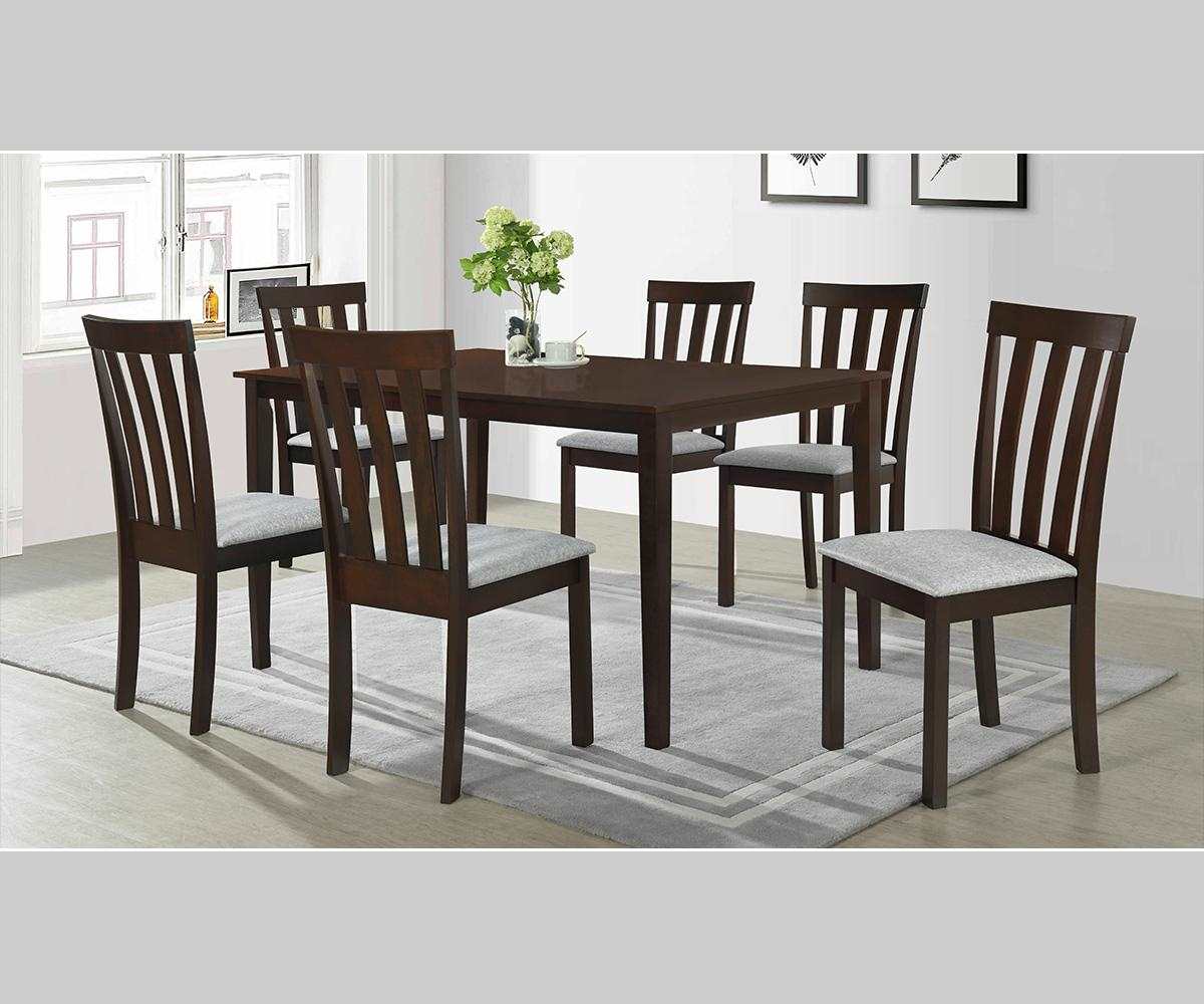 Diana Dining Table With 6 Chairs Espresso T7008