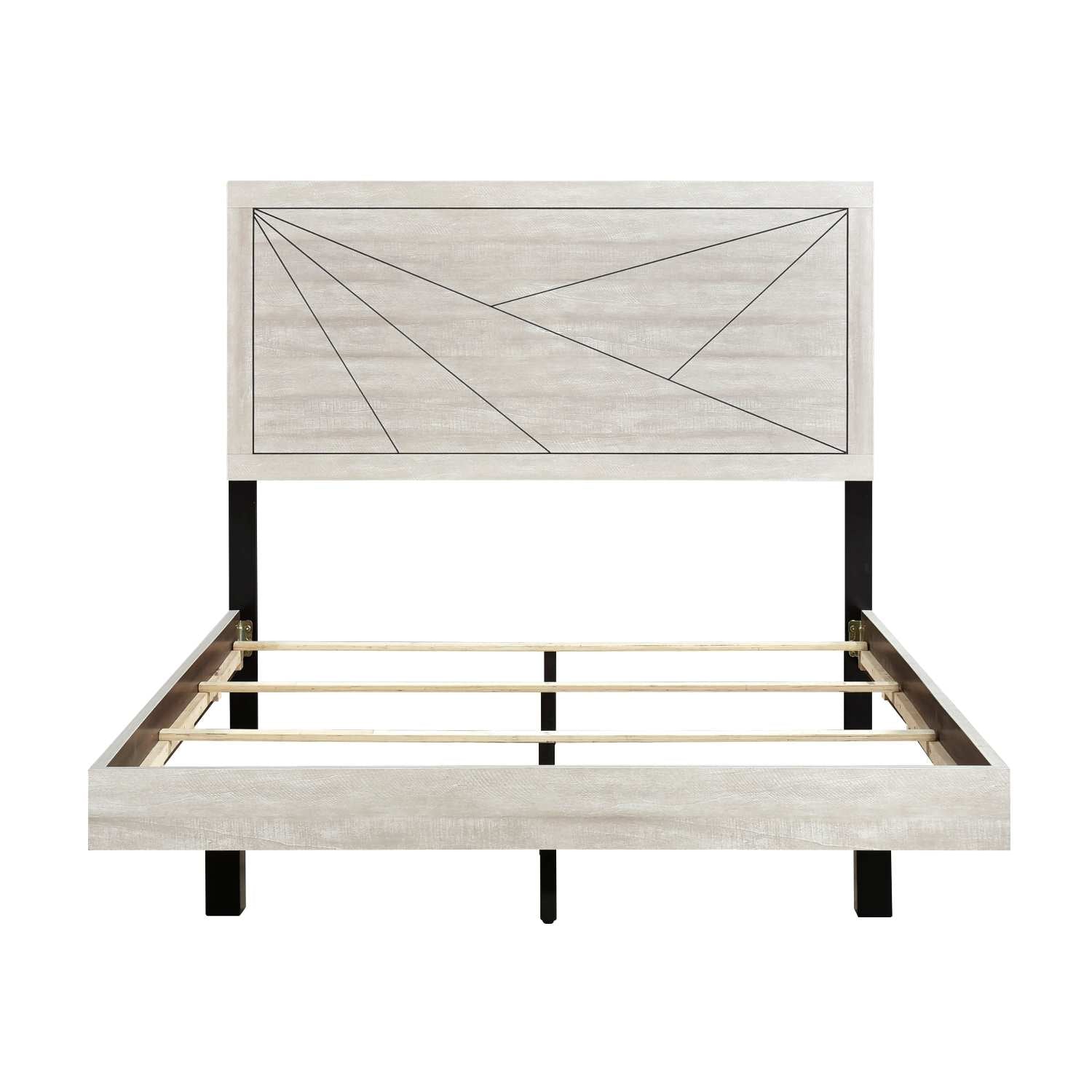 Aspen Dusty Grey Oak Finish Bedroom Set 2331