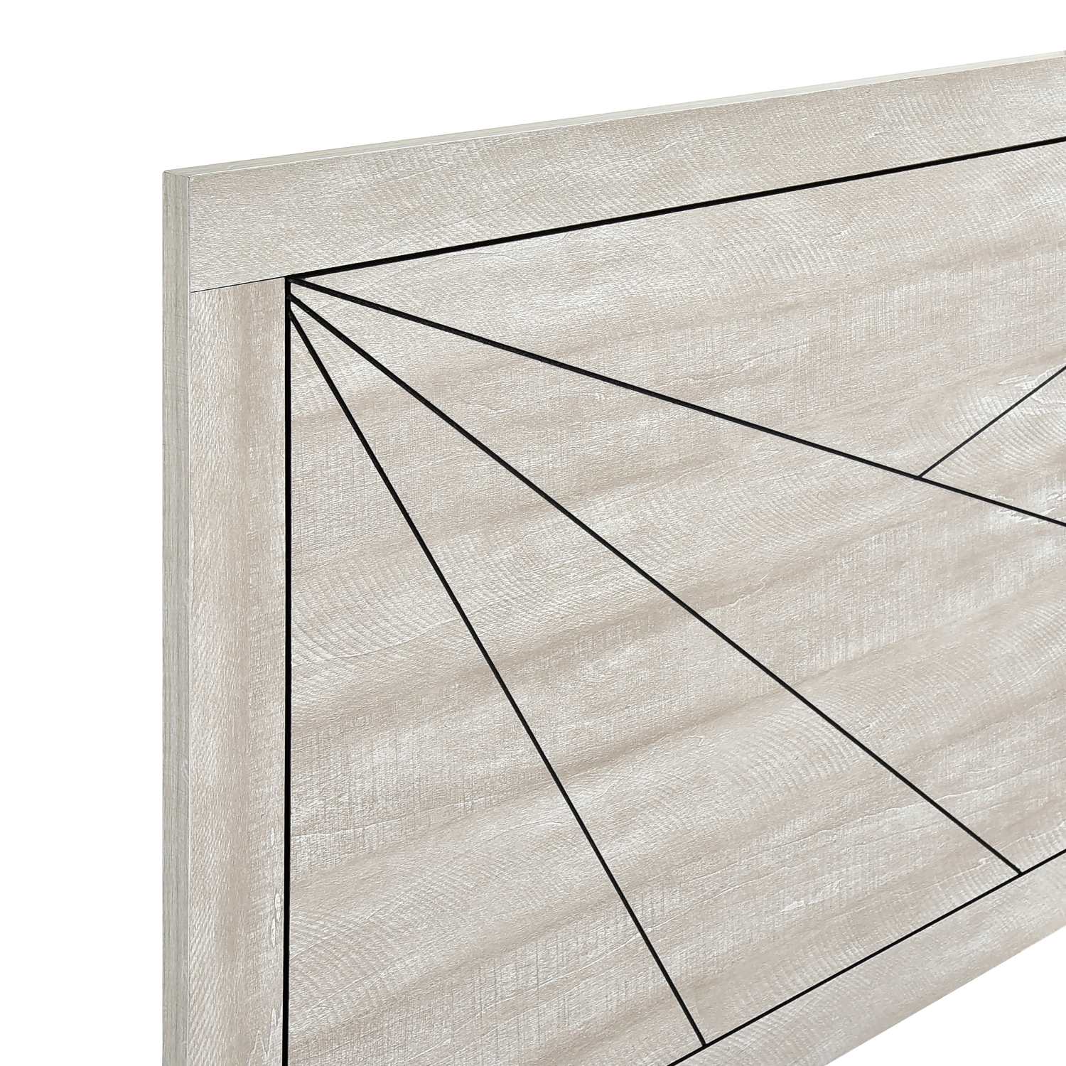 Aspen Dusty Grey Oak Finish Bedroom Set 2331