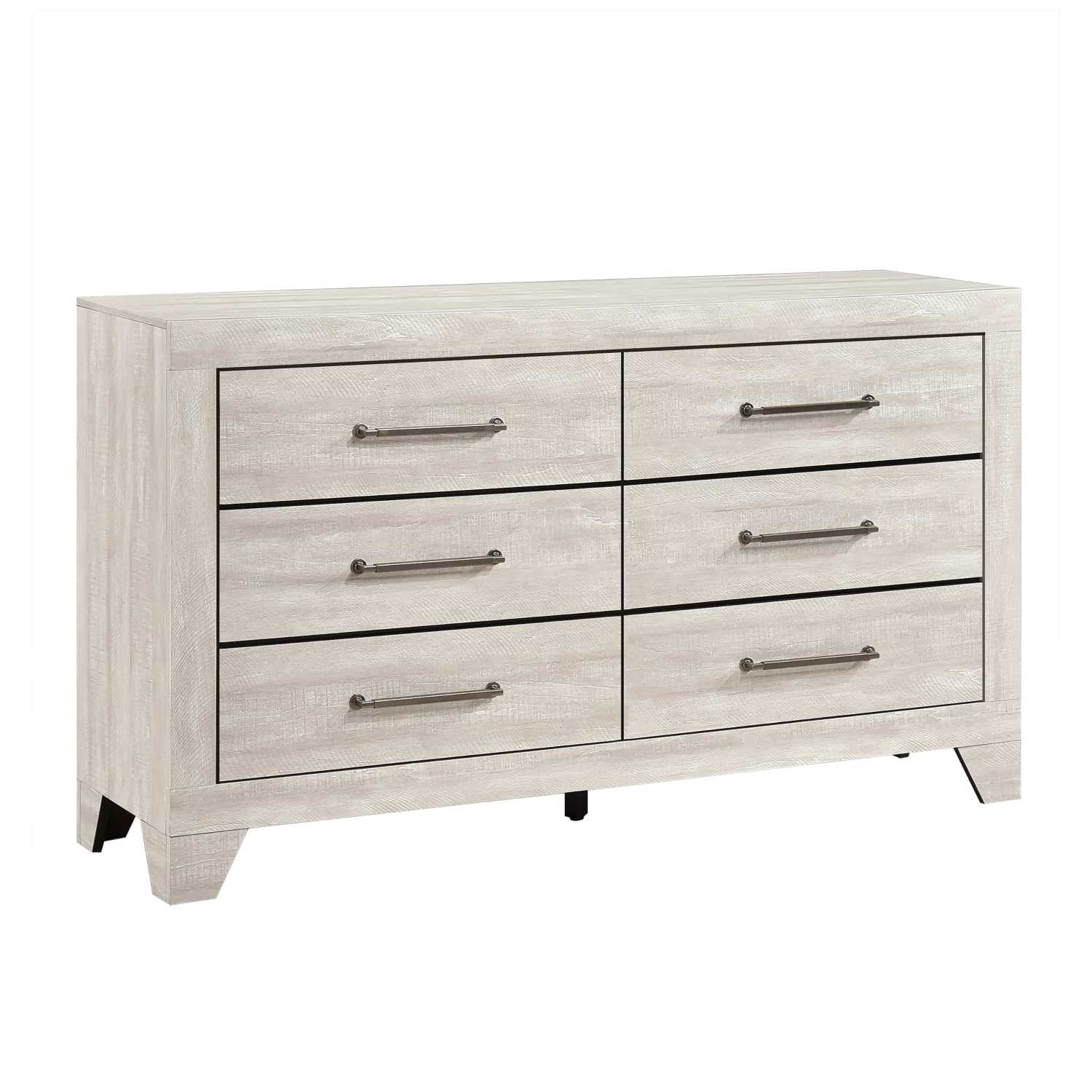 Aspen Dusty Grey Oak Finish Bedroom Set 2331