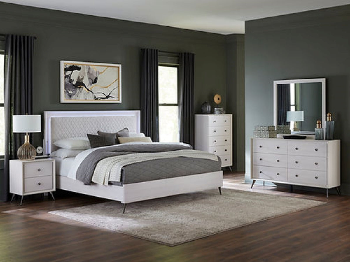 Ella Bedroom Set With LED Headboard