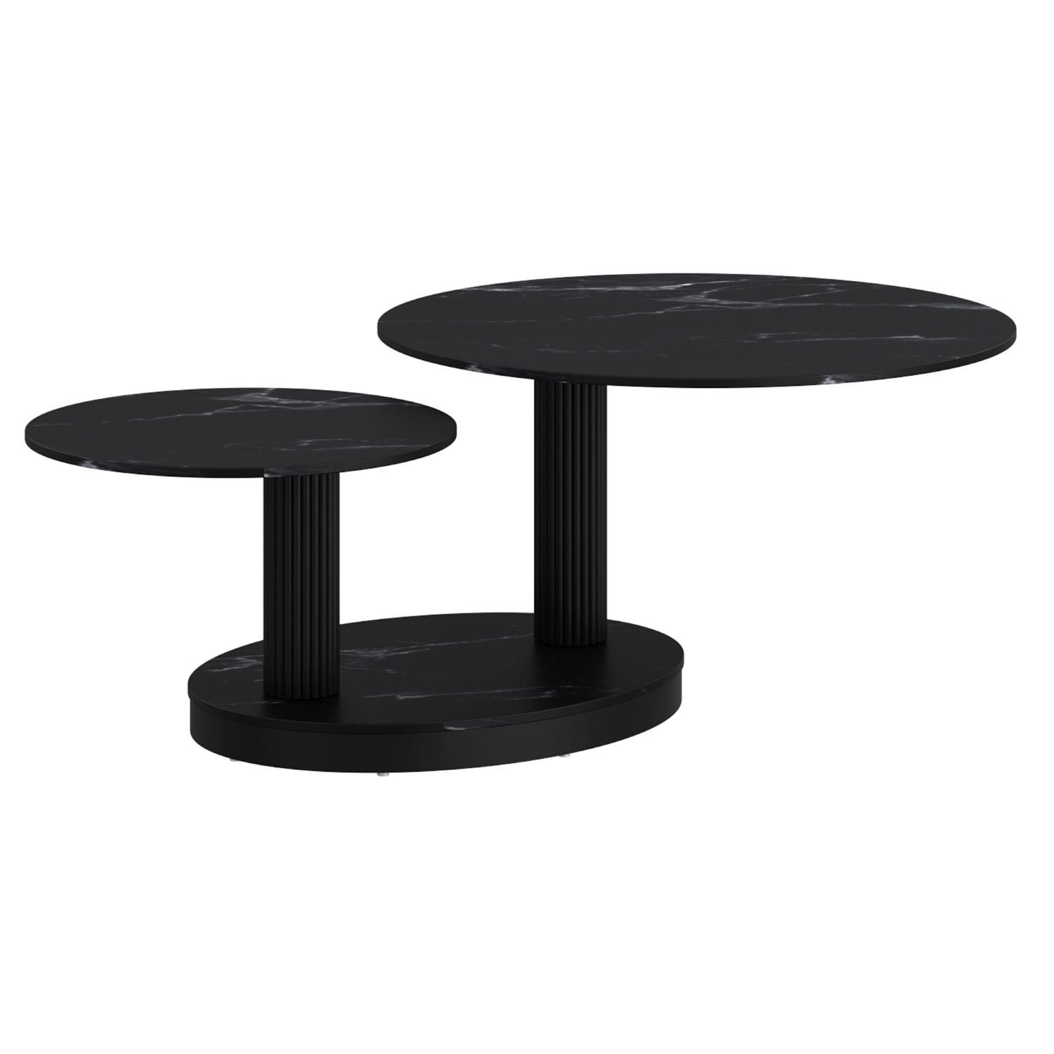 Elara Sintered Stone Black Coffee Table 301-198BK
