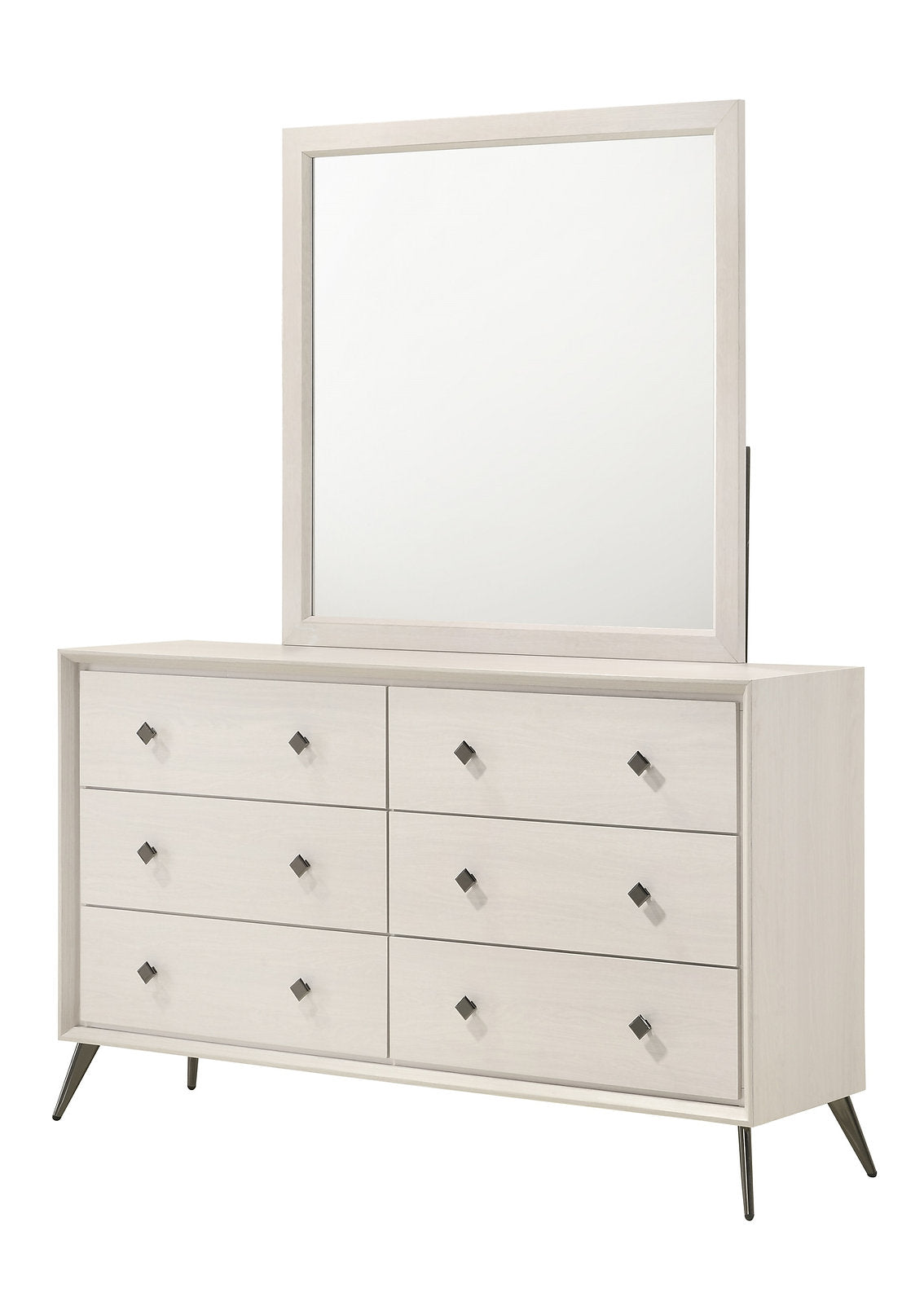 Ella White Dresser & Mirror