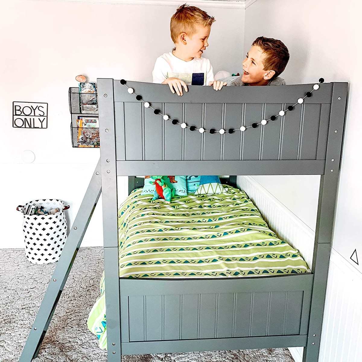 Ellis Twin/Twin Bunk Bed Grey LB535
