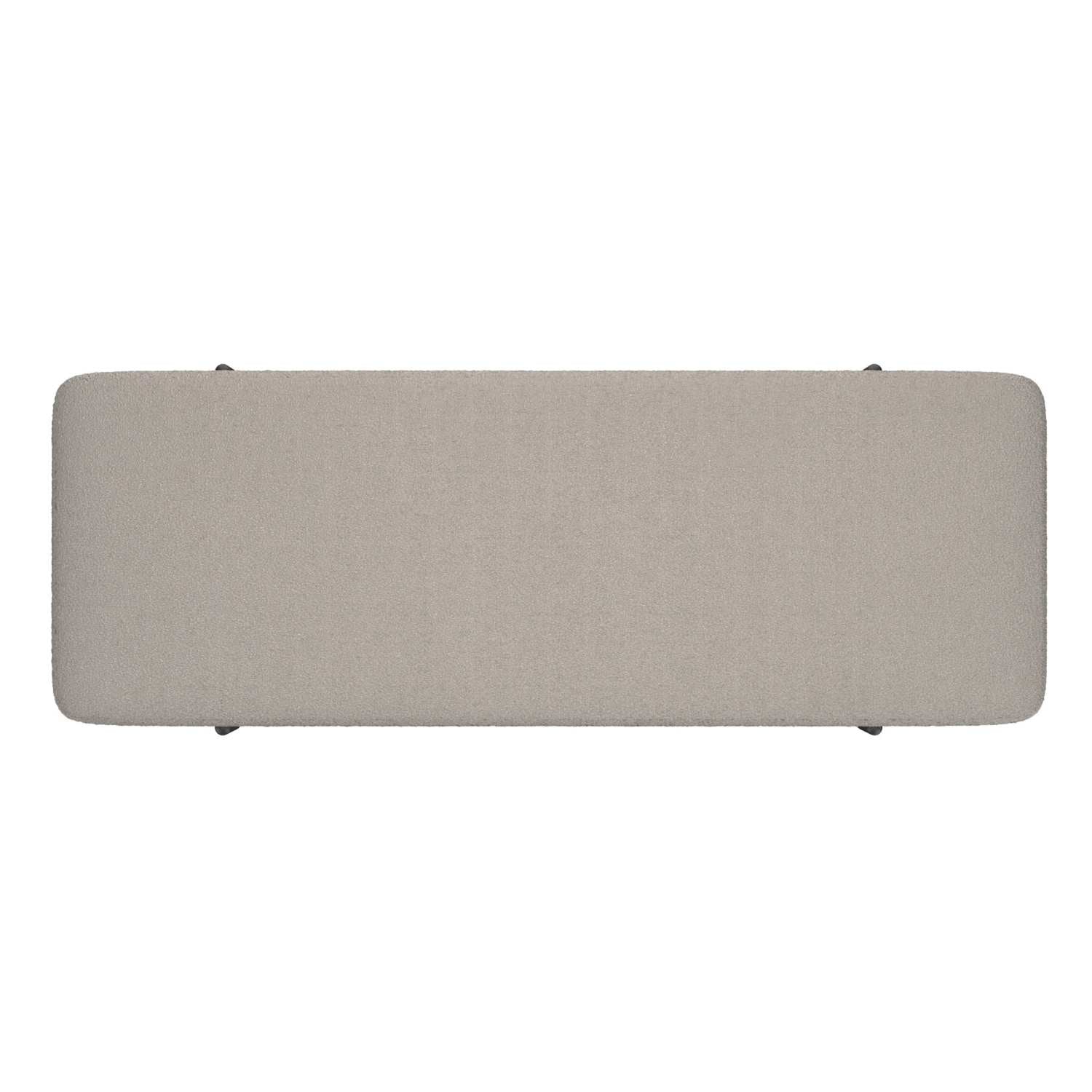 Erzo Storage Ottoman Bench in Grey and Black 402-136GRY