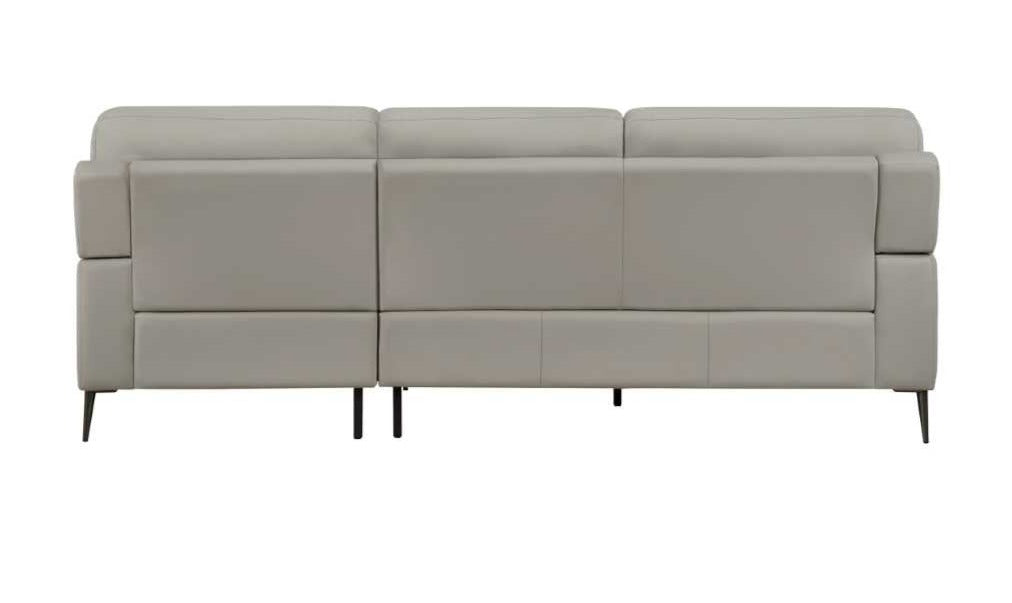 Essex Top-Grain Cow Leather Sectional Sofa With Right Side Chaise 8577