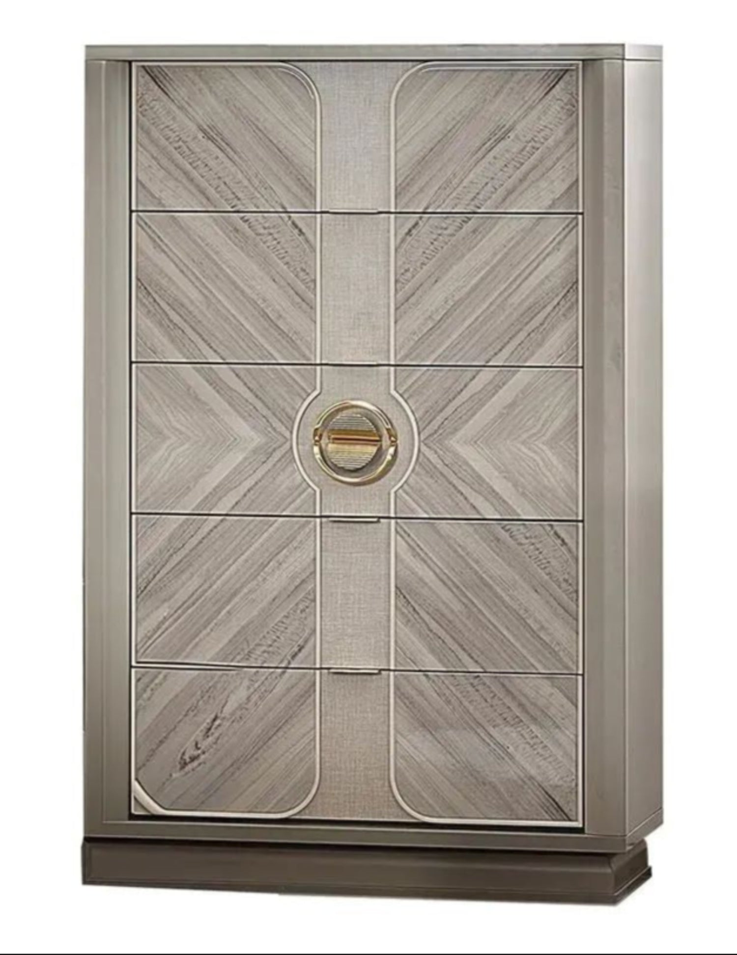 Eternity Hydraulic Lift-up Bedroom Set with Gold Accent Beige 1751