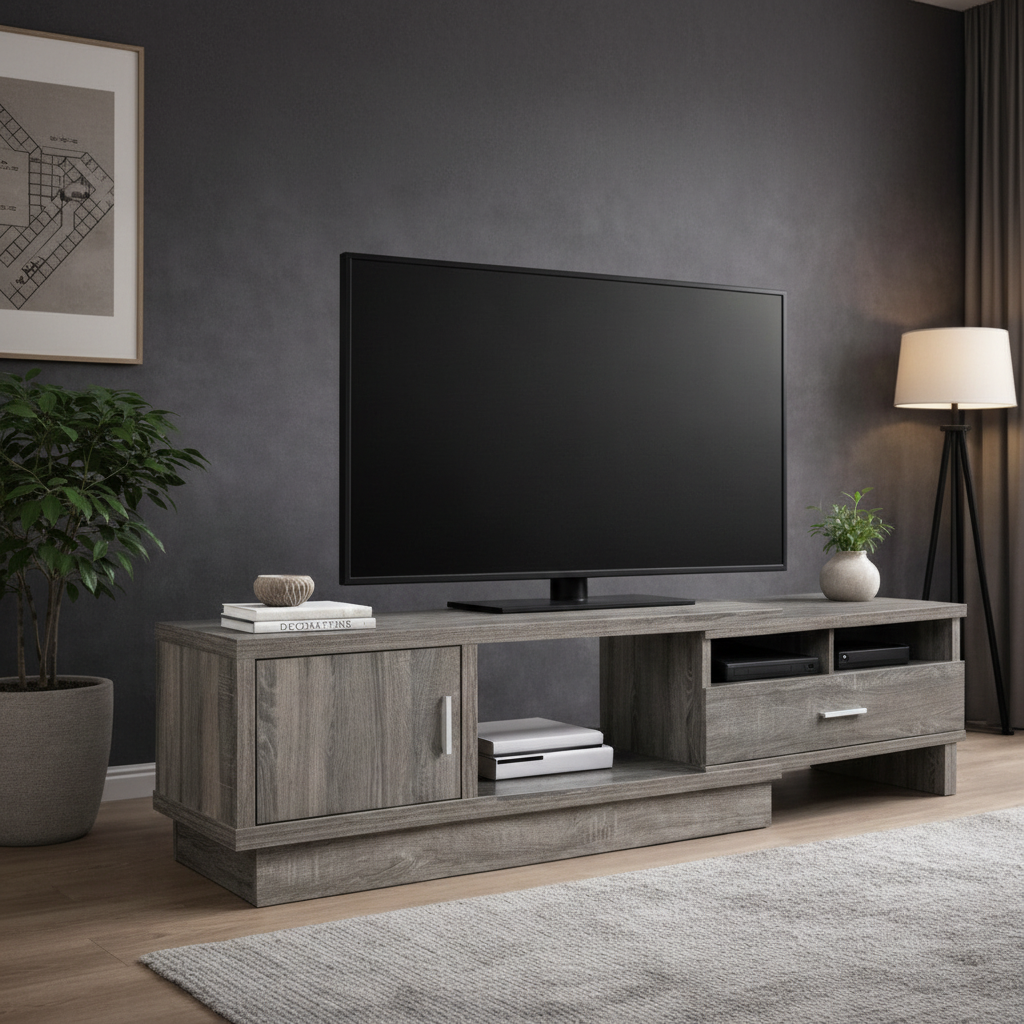 48'' Expandable TV Stand Grey 18032