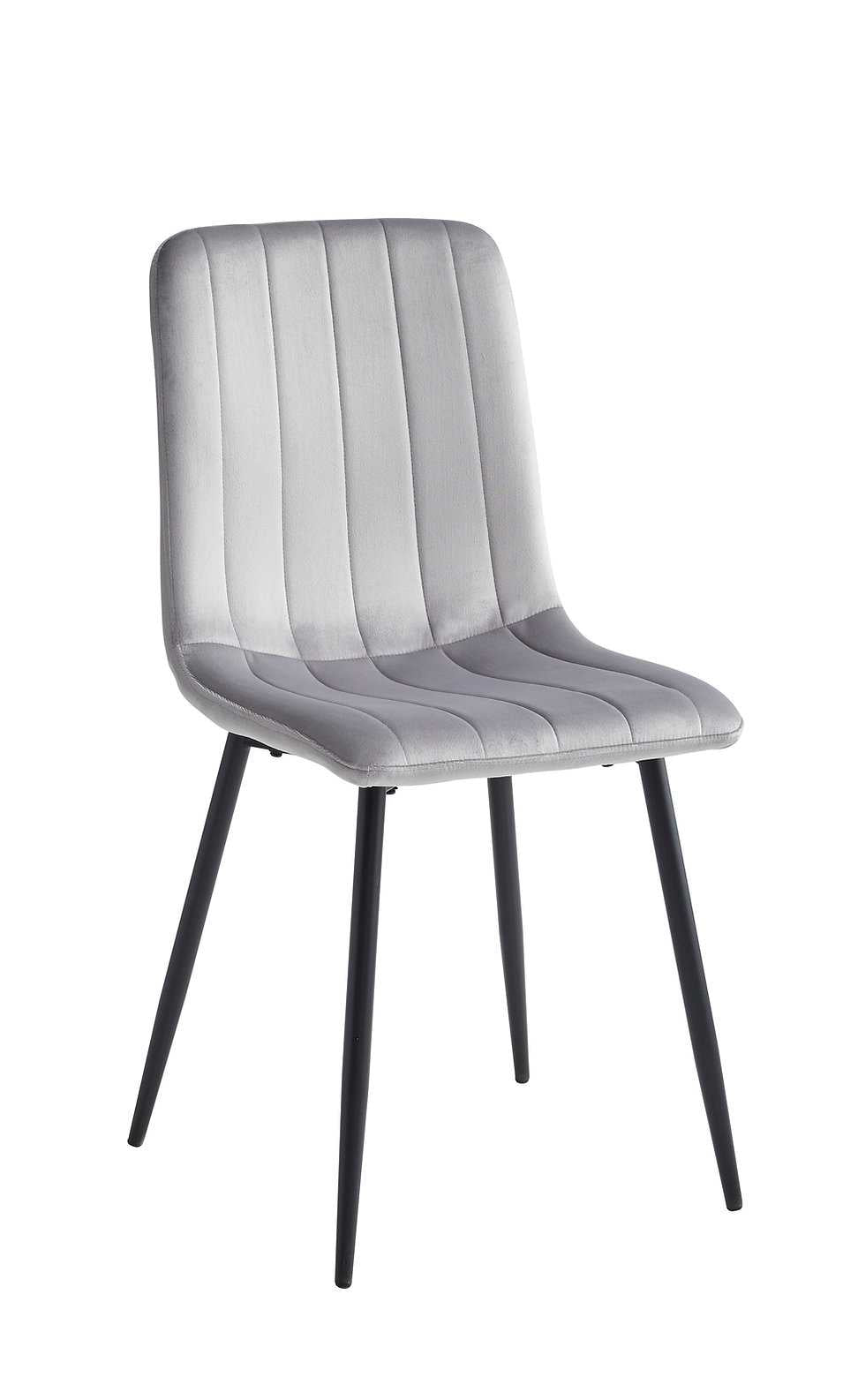 Light Grey Velvet Dining Chairs Set of 6 - C-1473