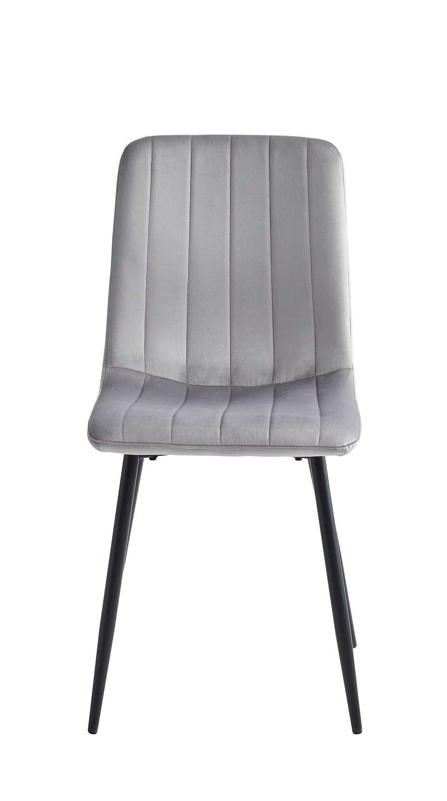 Light Grey Velvet Dining Chairs Set of 6 - C-1473
