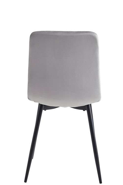 Light Grey Velvet Dining Chairs Set of 6 - C-1473