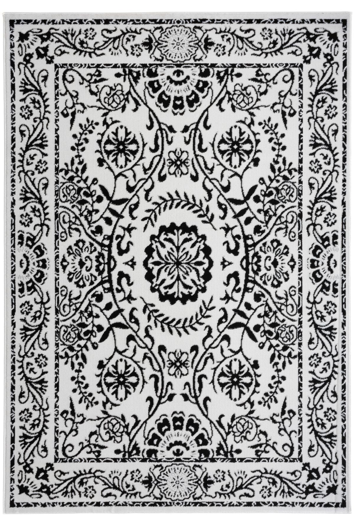 5x8 Florence Black Rug 10788