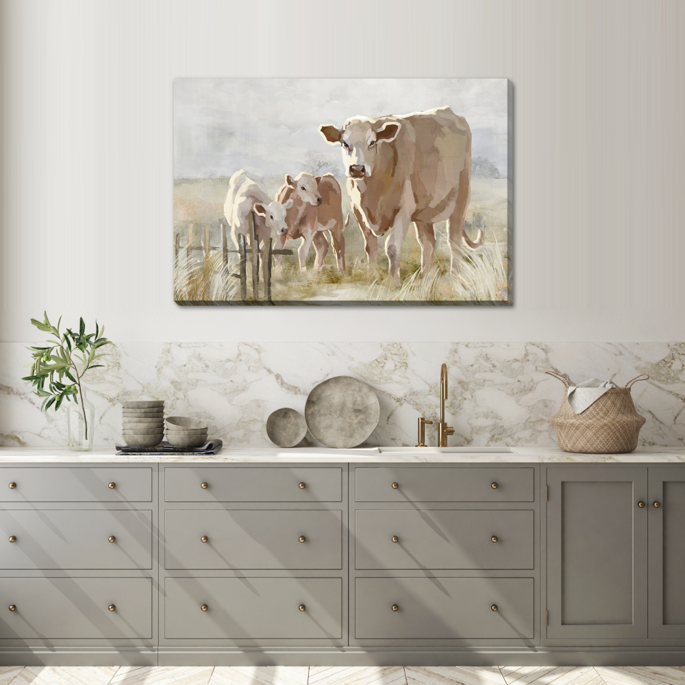 Pasture Family Canvas Art 24" x 36"