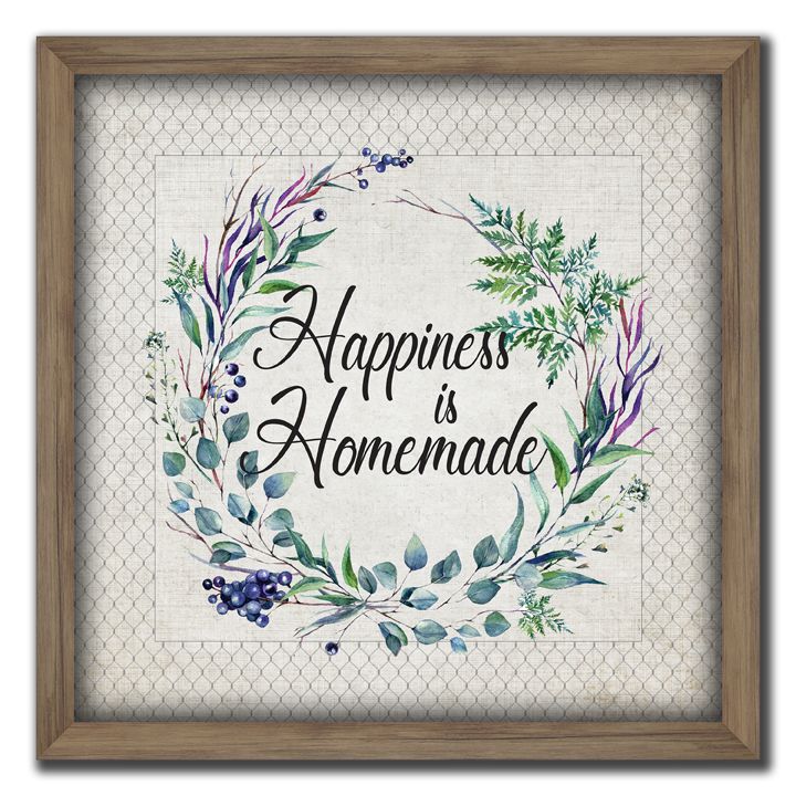 Happiness Homemade Canvas Art 24" x 24"