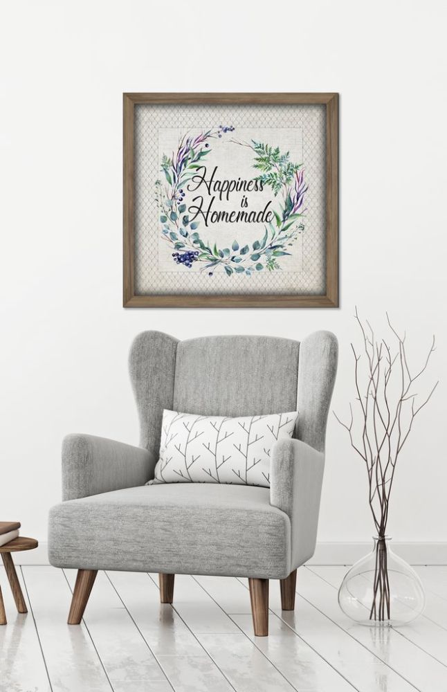 Happiness Homemade Canvas Art 24" x 24"