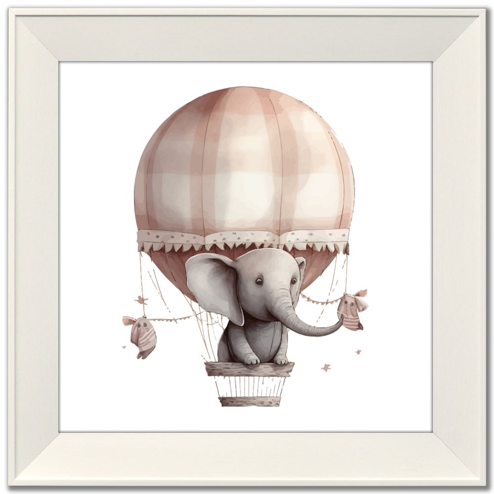 Elephant Canvas Art 14" x 14"