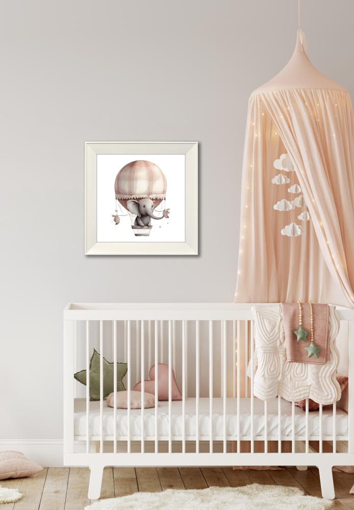 Elephant Canvas Art 14" x 14"