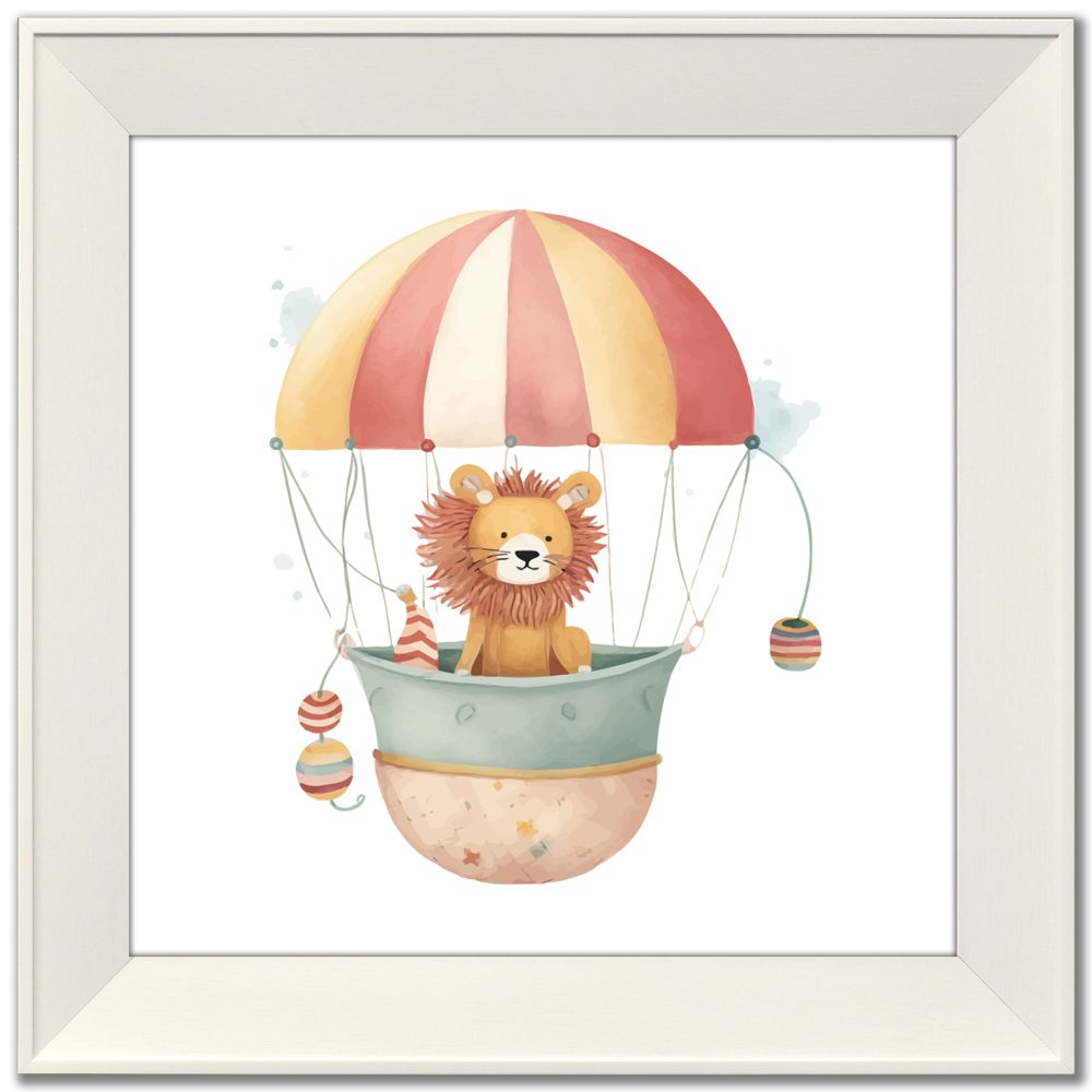 Lion Canvas Art 14" x 14"