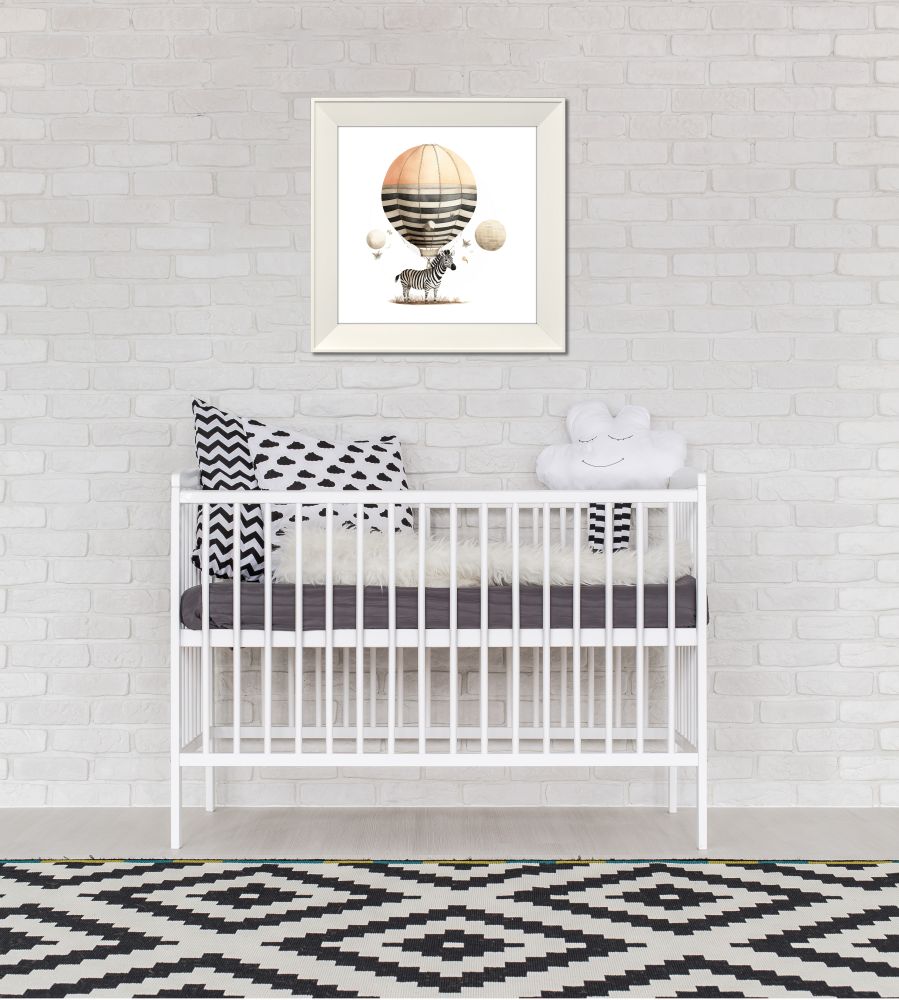 Zebra Canvas Art 14" x 14"