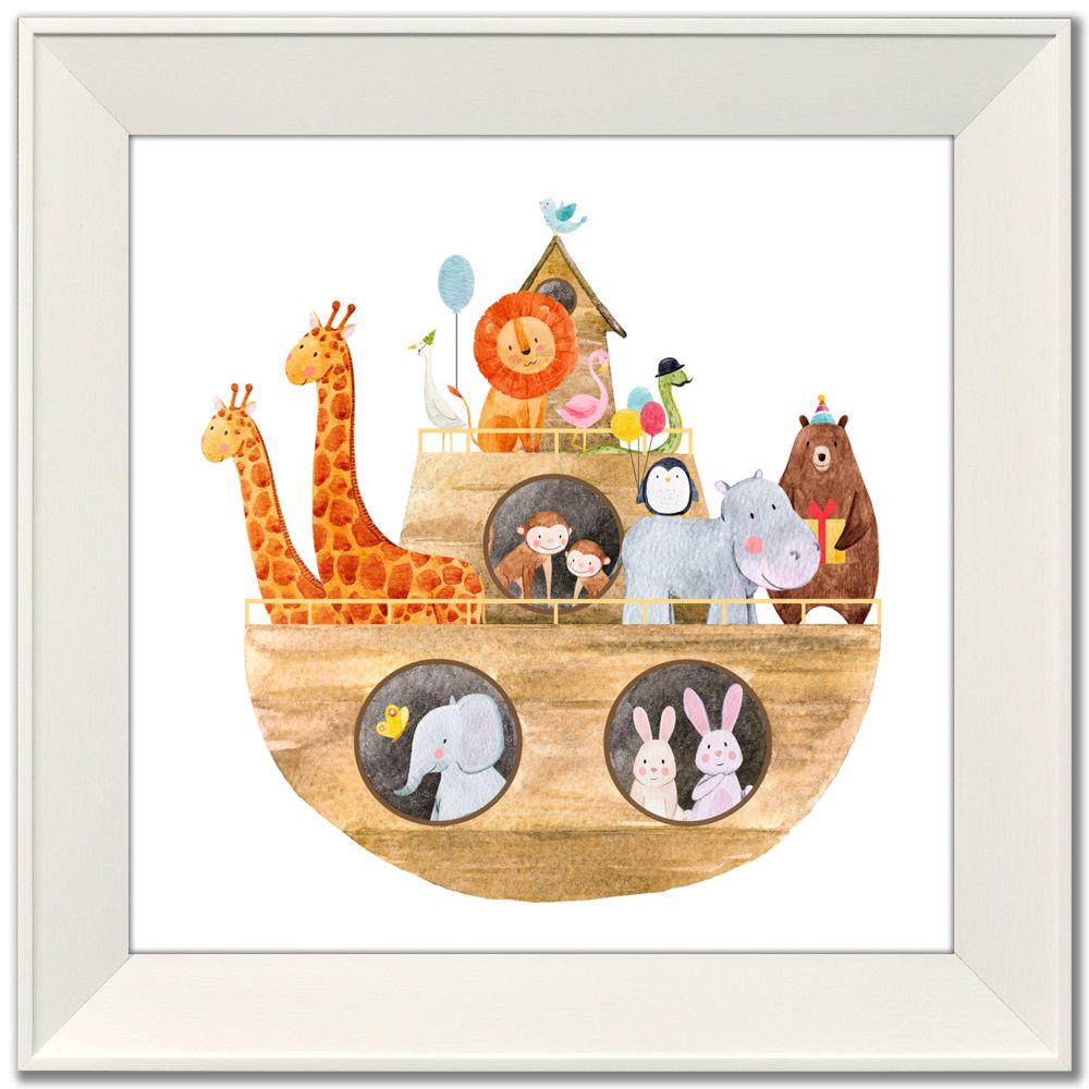 Noahs Ark Canvas Art 14" x 14"