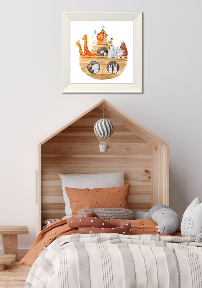 Noahs Ark Canvas Art 14" x 14"