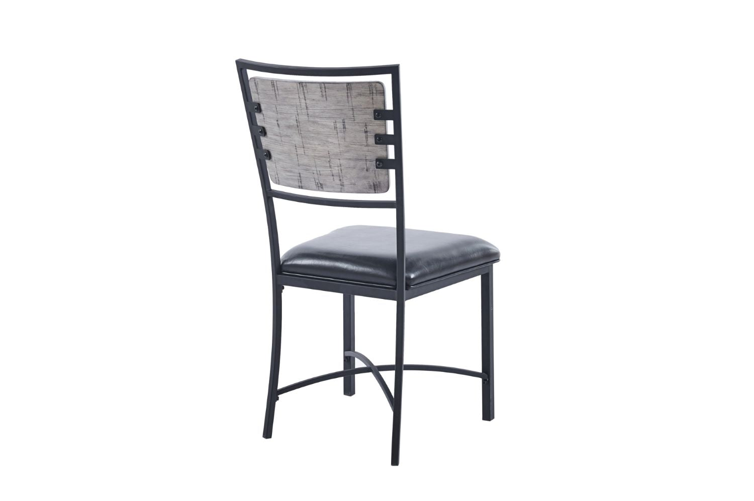 Fideo 5PC Dining Set With Grey Wood Finish 5606GY