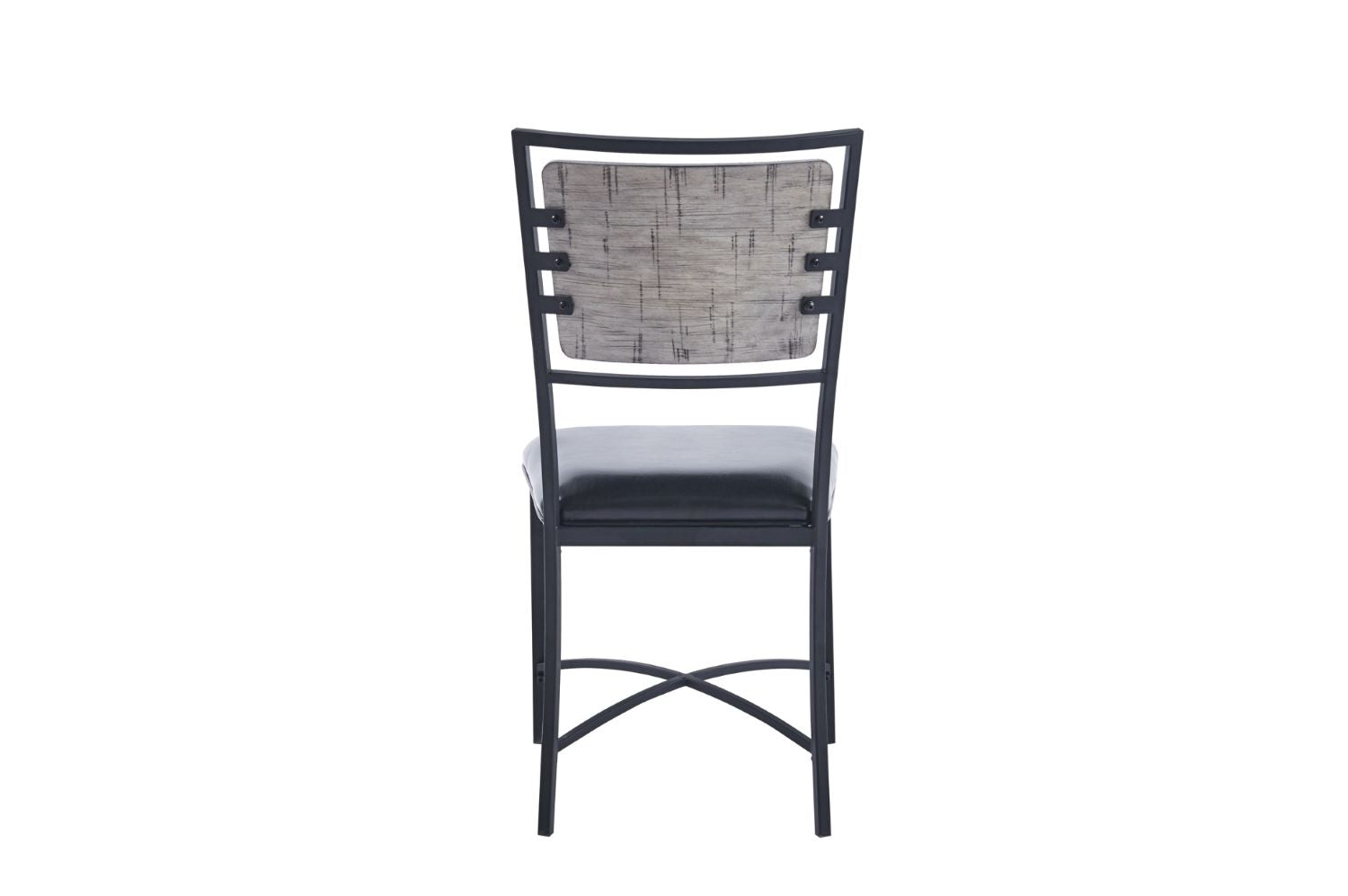 Fideo 5PC Dining Set With Grey Wood Finish 5606GY