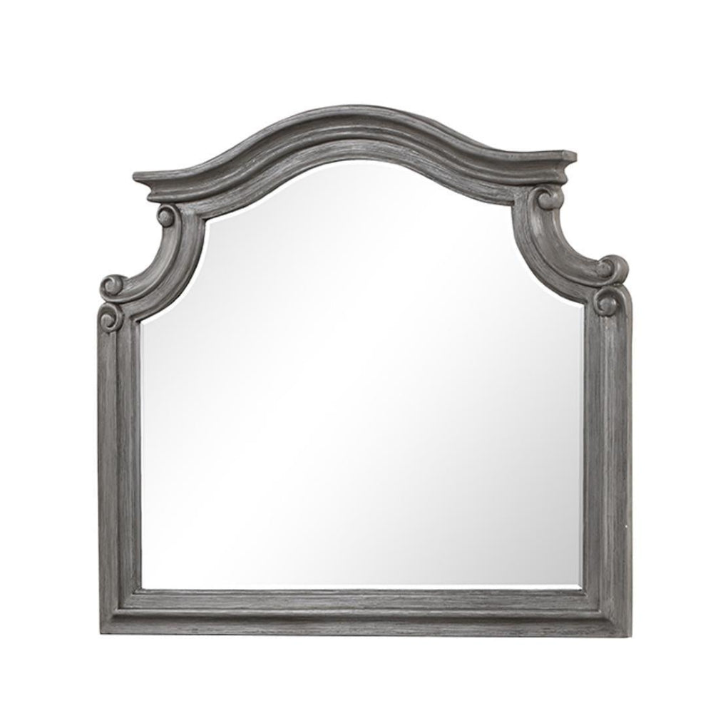 Grace Solid Wood Dresser & Mirror Grey 1561