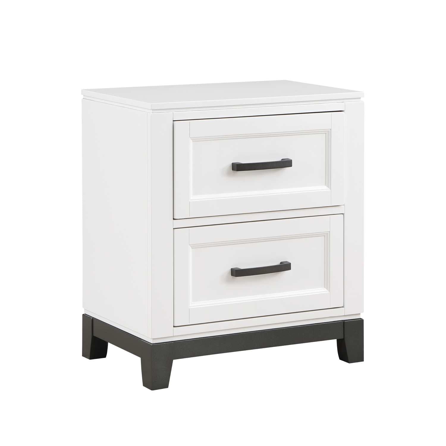 Garretson Wooden Night Stand White 1450