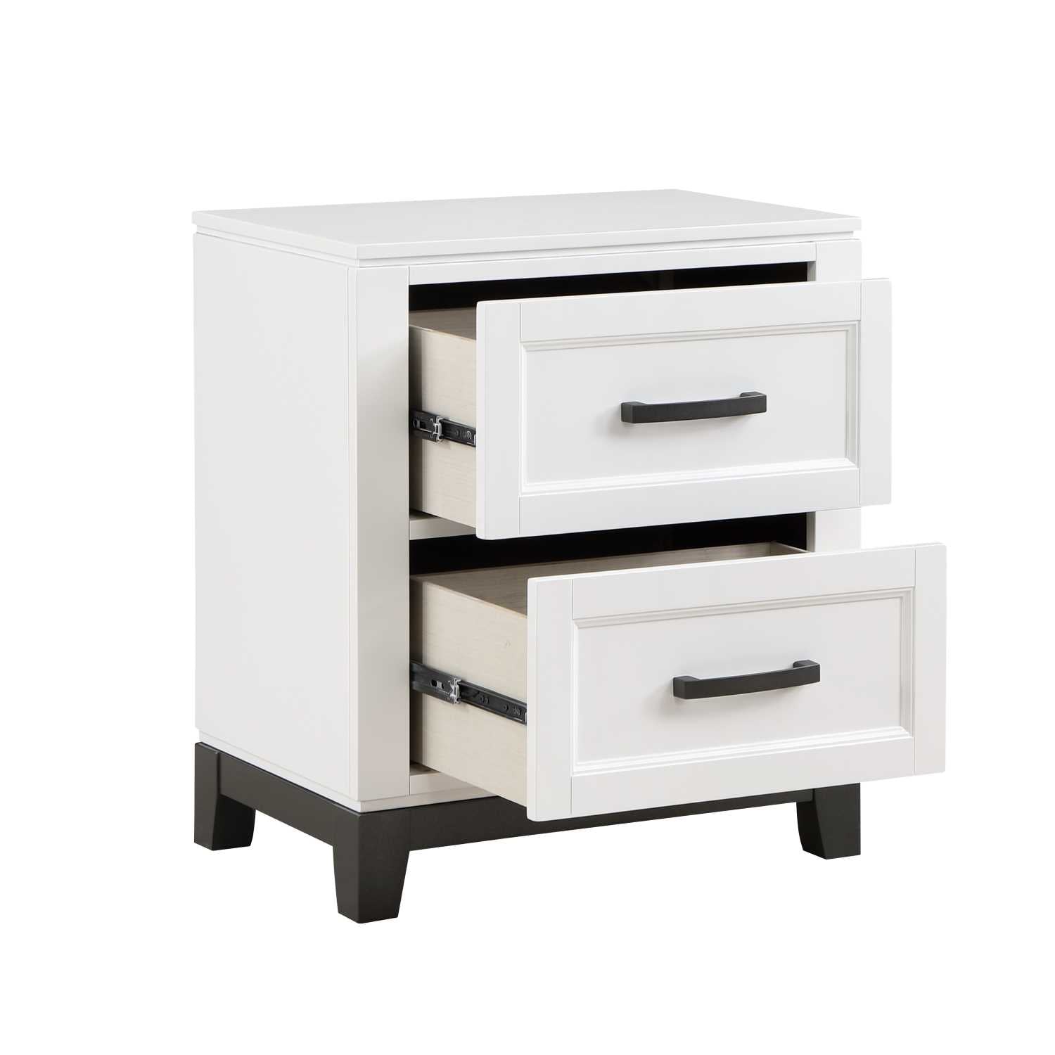Garretson Wooden Night Stand White 1450