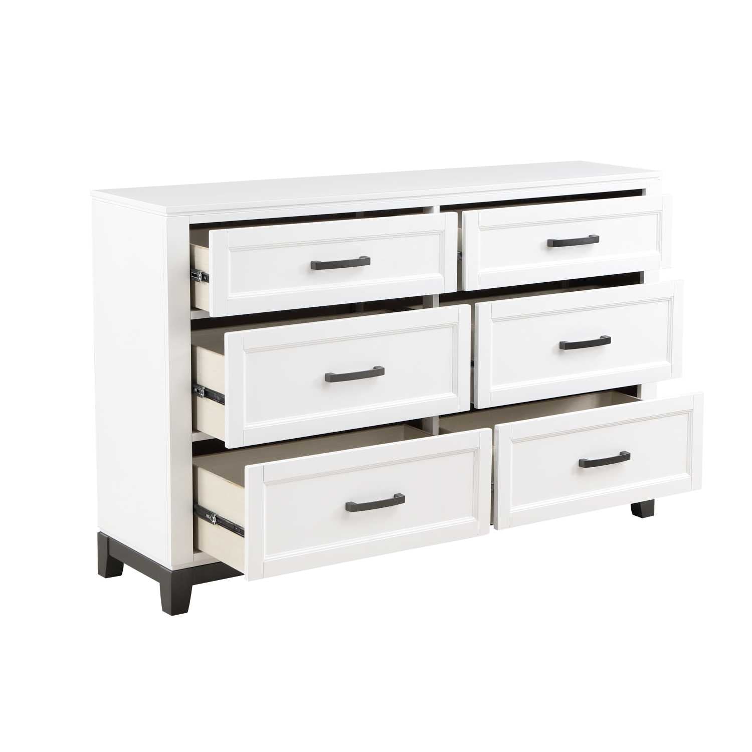 Garretson Wooden Bedroom Set White 1450