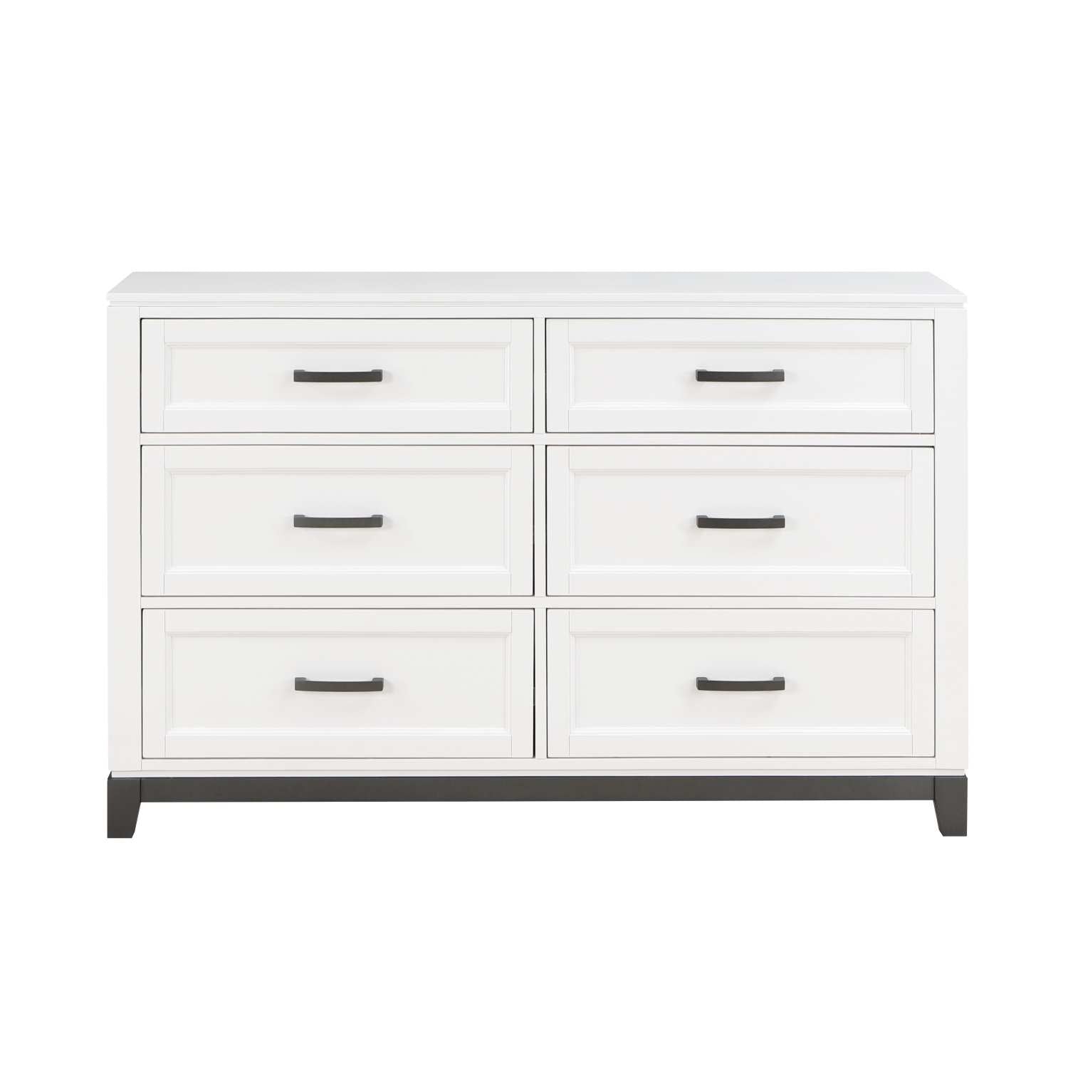 Garretson Wooden Dresser & Mirror White 1450