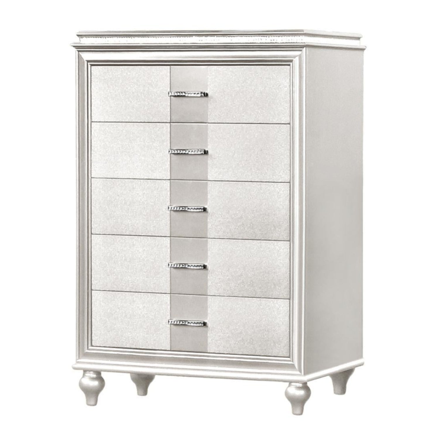 Ginger Wooden 5 Drawer Chest White 1141