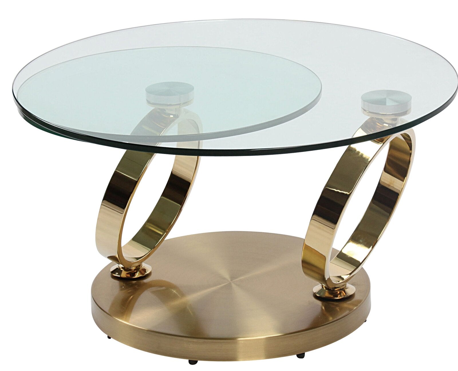 Gold Champion Swivels 360 Degree Coffee Table 53-117