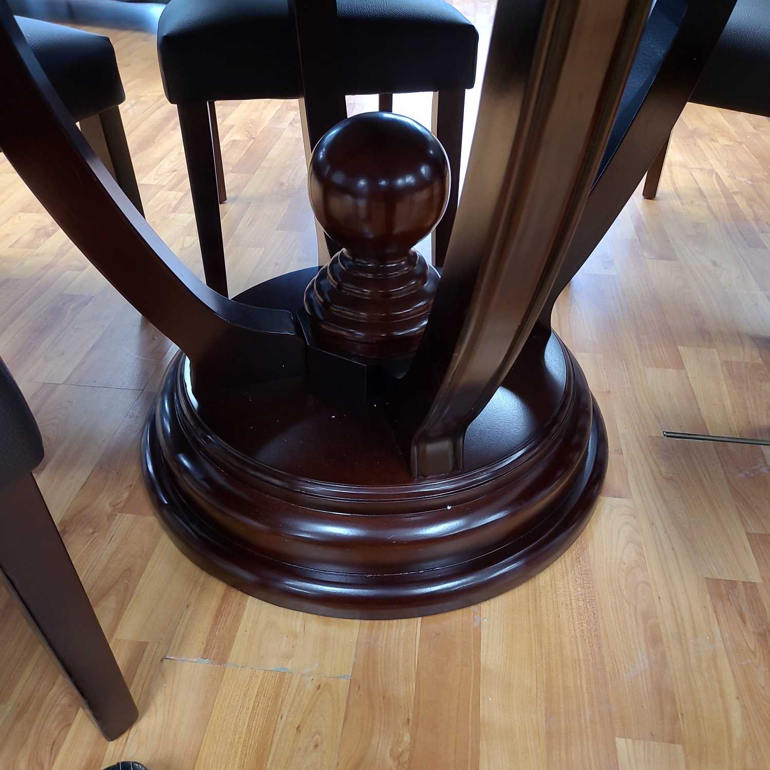 Greta Dining set with Marble Lazy Susan 7 PC Set ( OPEN BOX )