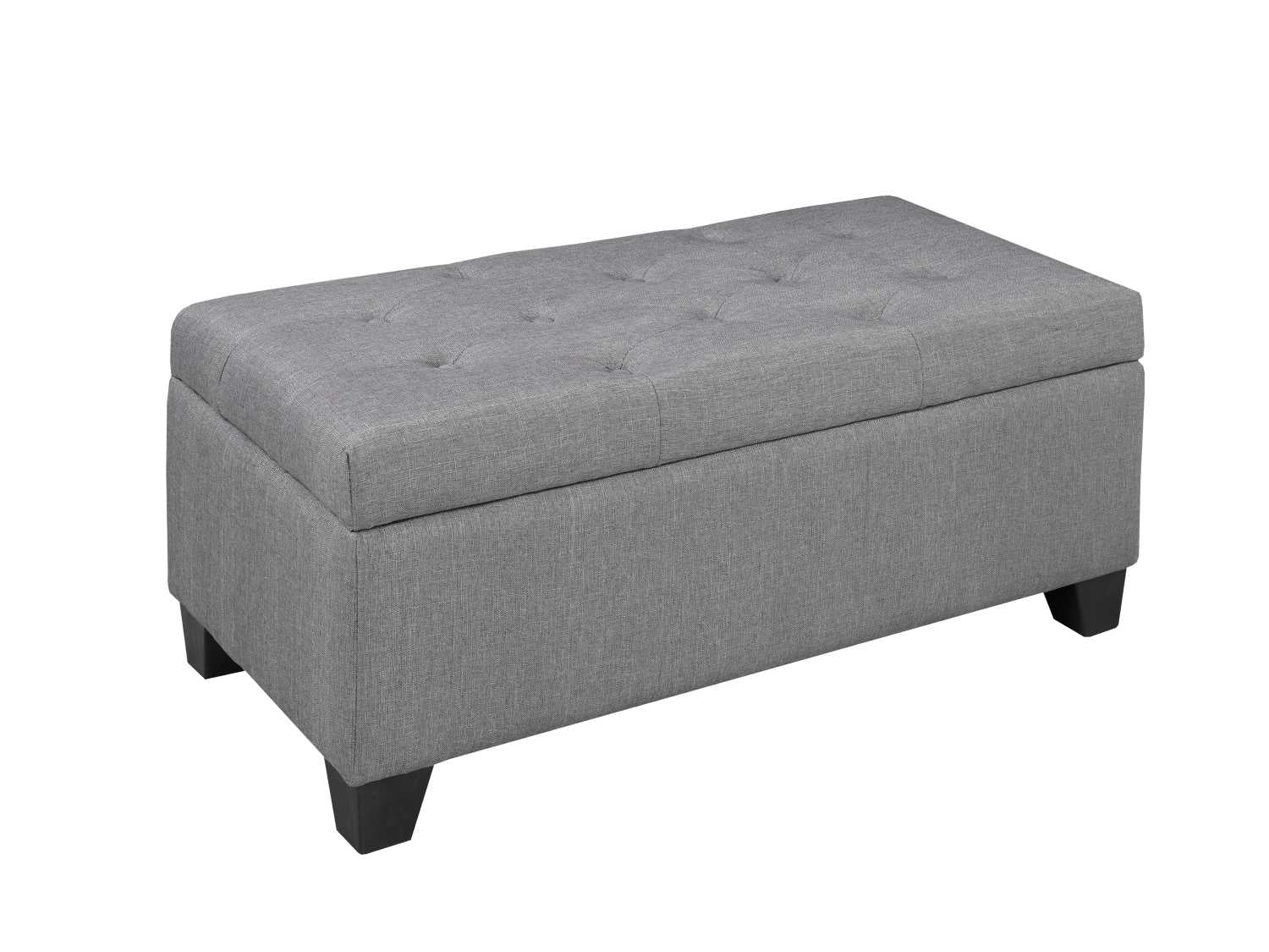Grey Storage Ottoman - 20091 GR