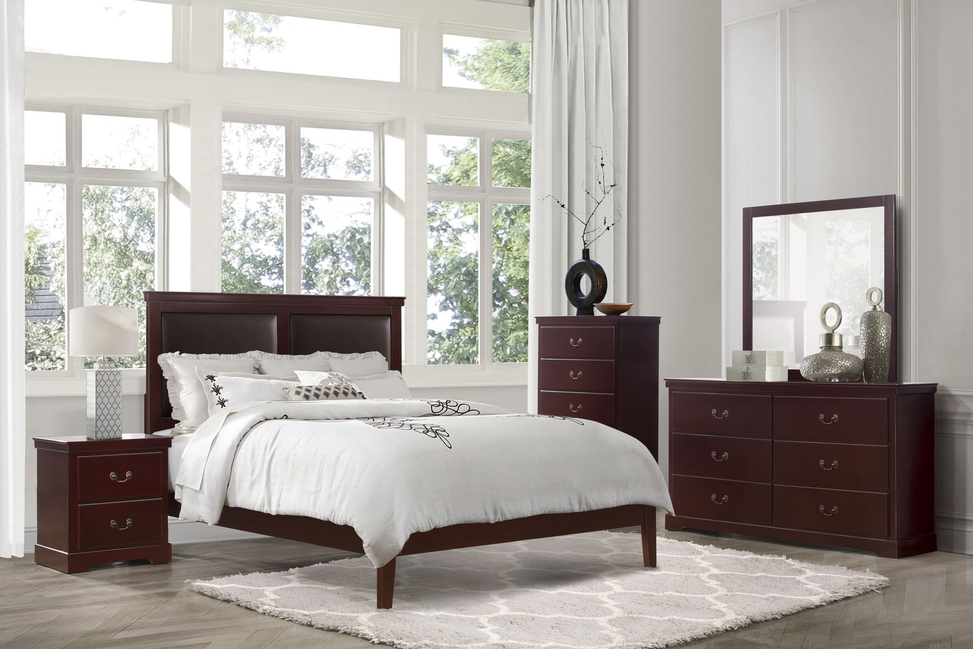 Seabright Bedroom Set Cherry 1519