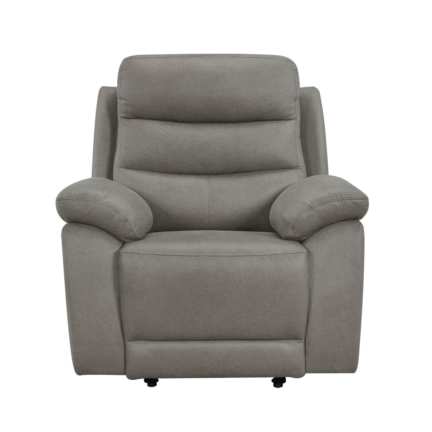 Hammond Grey Soft Polished Microfiber Fabric Power Recliner Set 99090