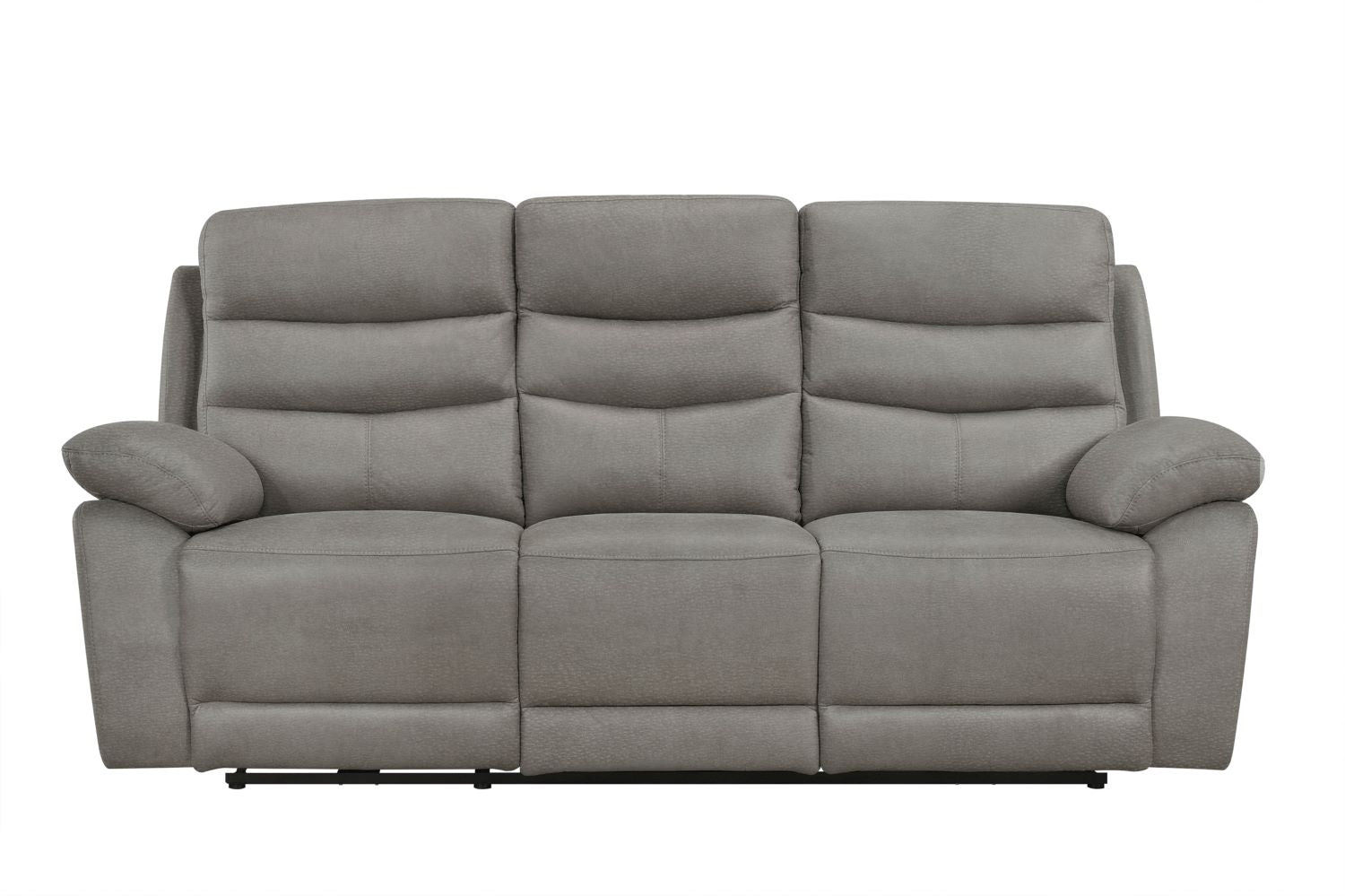 Hammond Grey Soft Polished Microfiber Fabric Power Recliner Set 99090