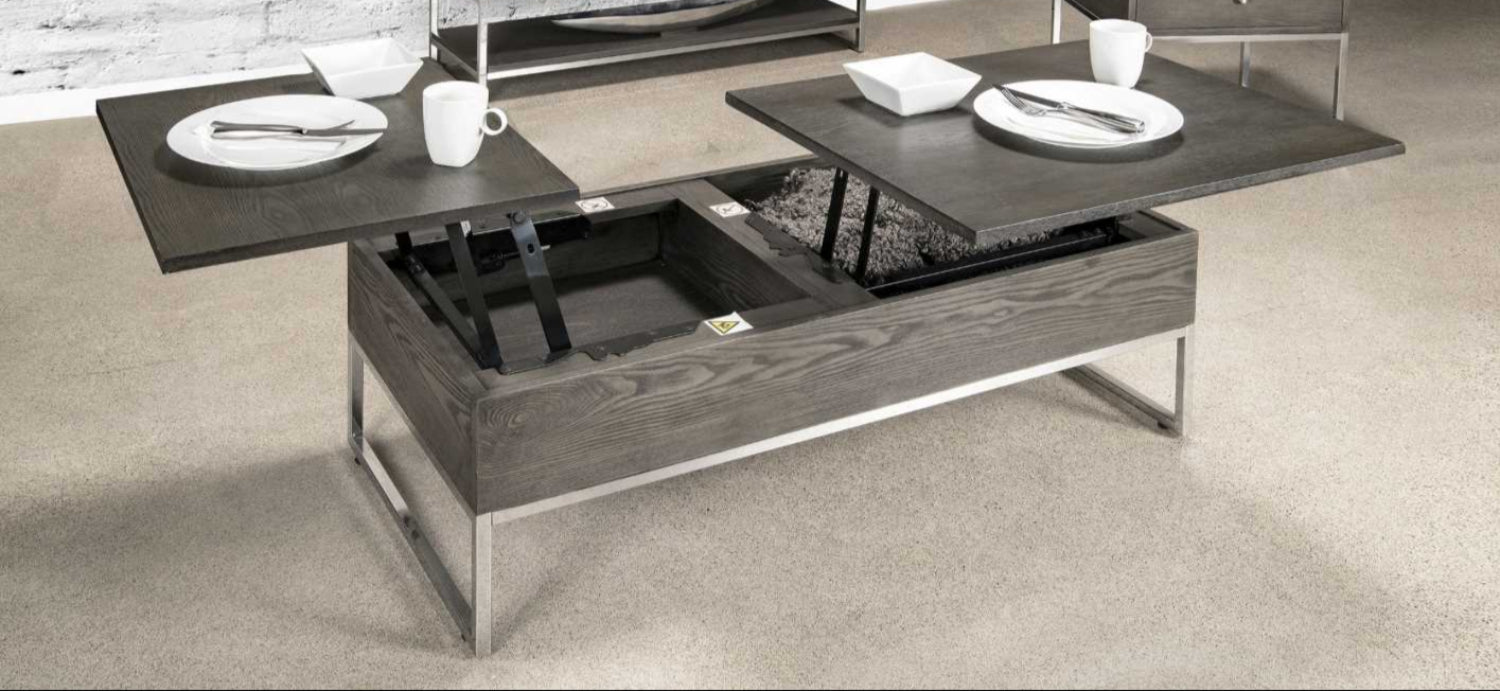 Harmony Dual Lift Top Coffee Table Grey 3510