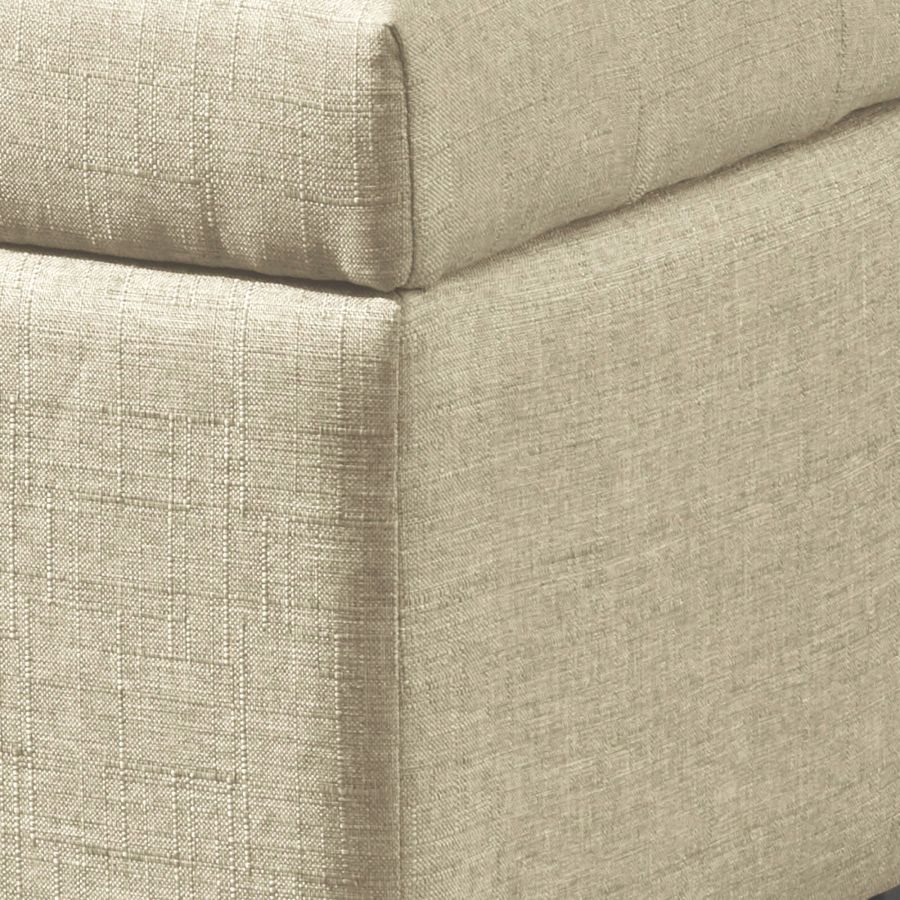 Harper Rectangular Storage Ottoman Bench in Beige 402-503