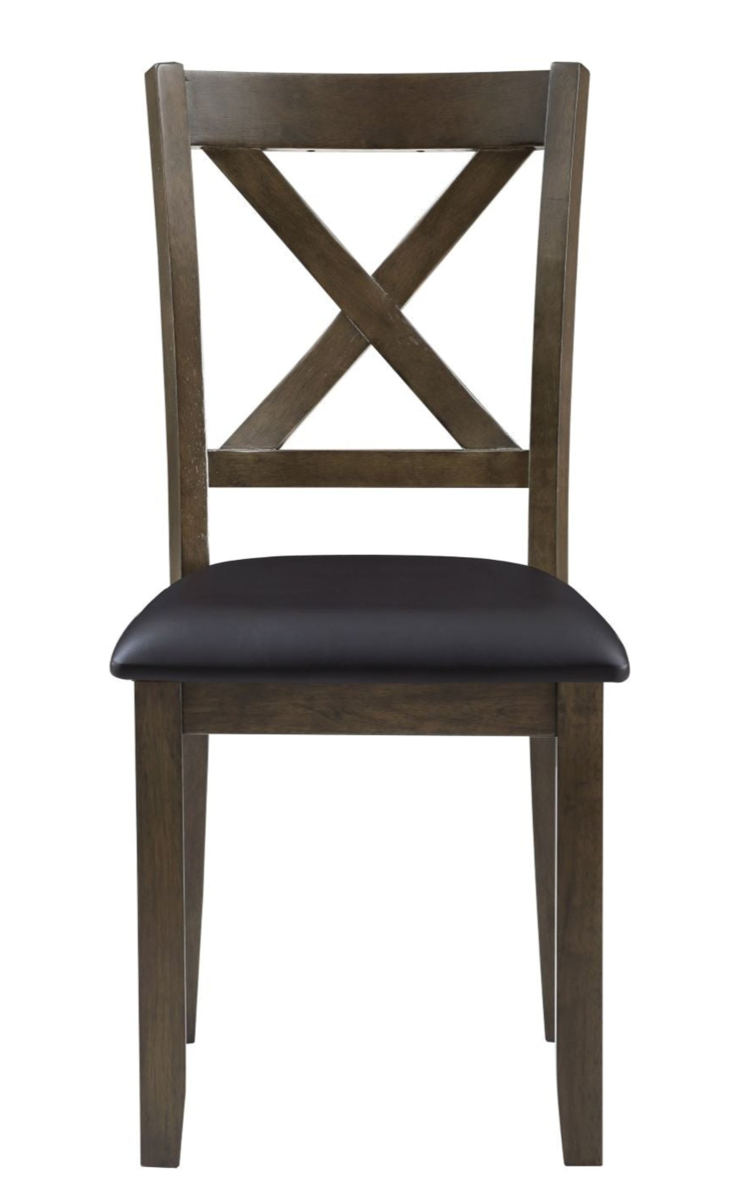 Hazel Wooden 5pc Dining Set Charcoal Brown Finish 5838