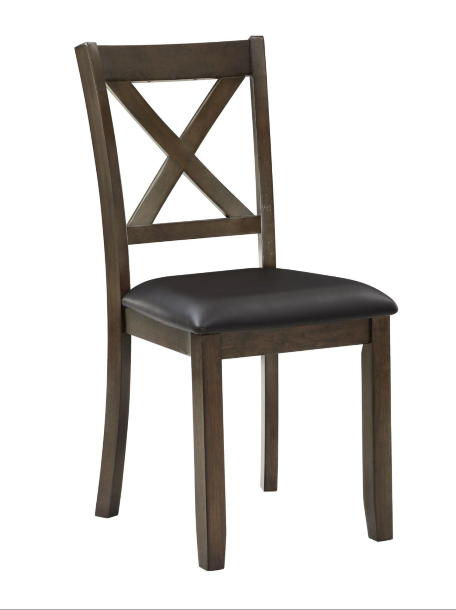 Hazel Wooden 5pc Dining Set Charcoal Brown Finish 5838