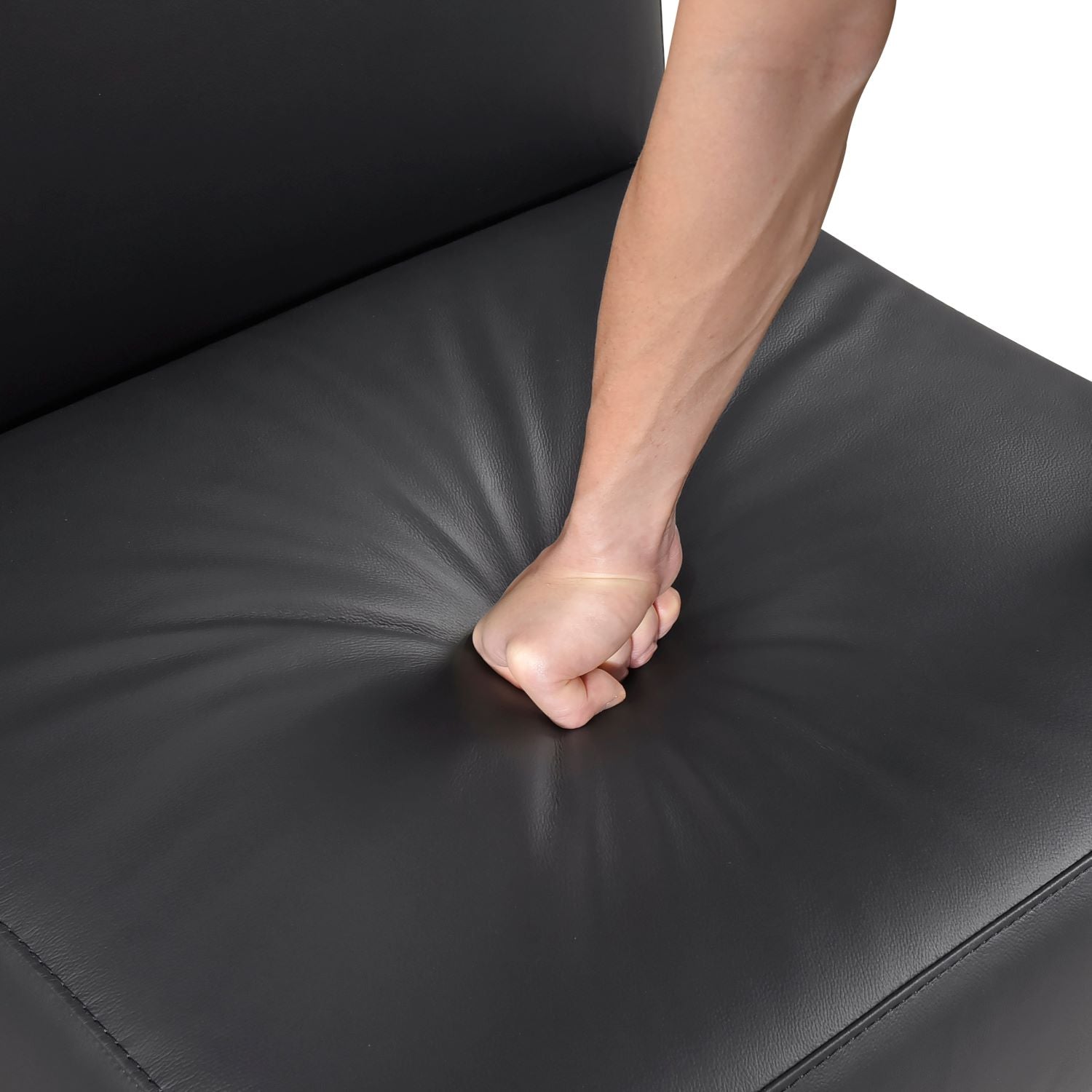 Houghton Black Top Grain Leather Accent Chair 1129