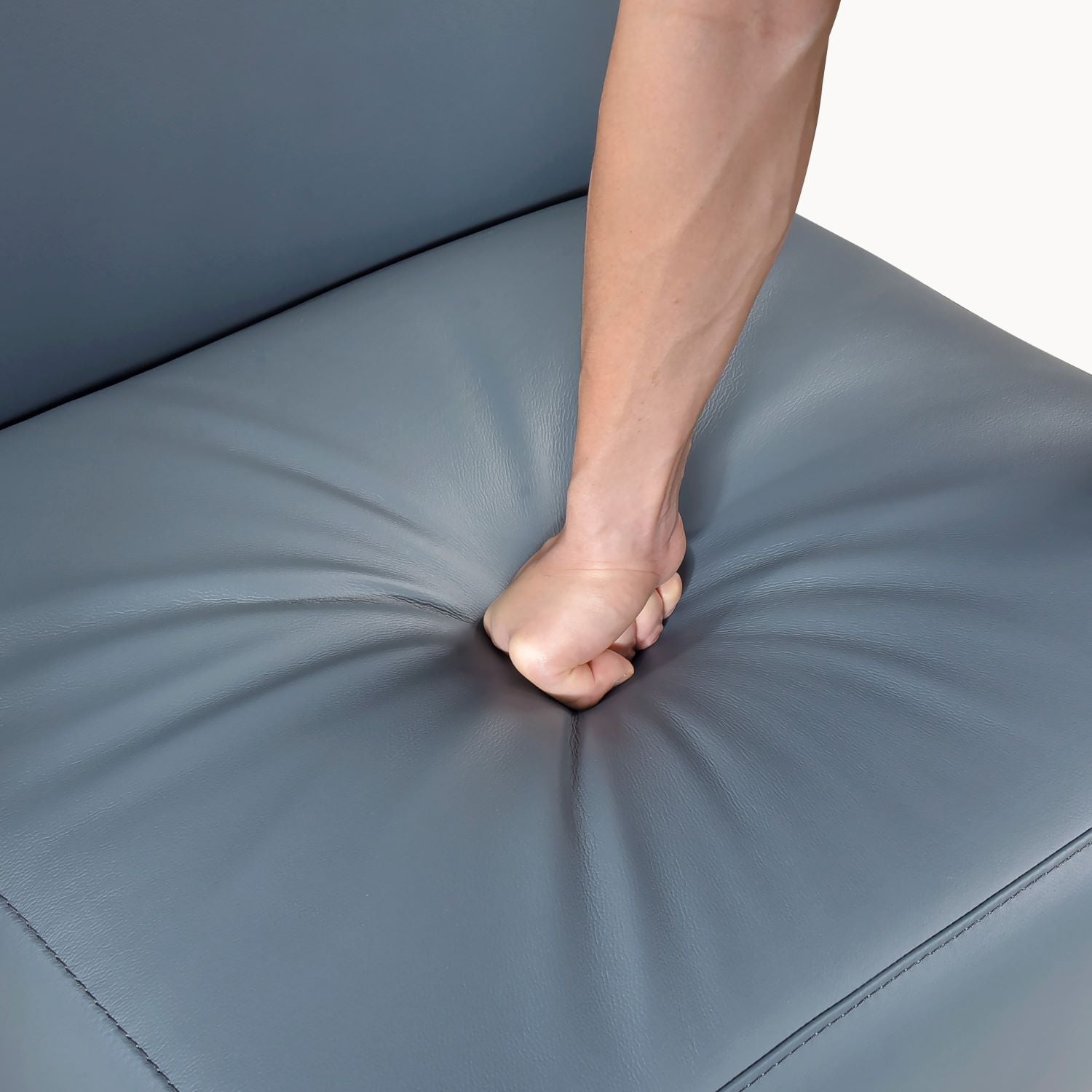 Houghton Blue Top Grain Leather Accent Chair 1129