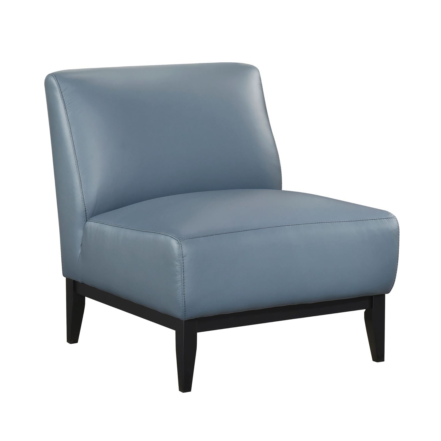 Houghton Blue Top Grain Leather Accent Chair 1129