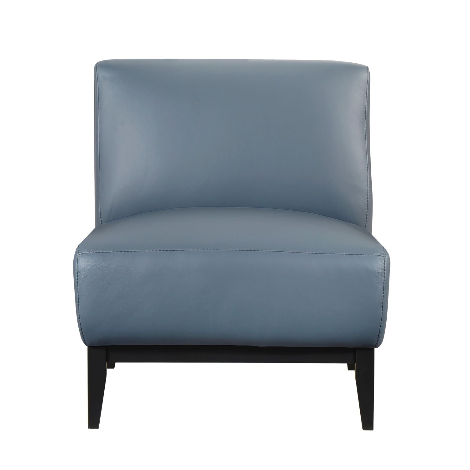Houghton Blue Top Grain Leather Accent Chair 1129
